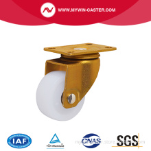 Nylon Wheel Heavy Duty Gold Color Industrial Caster